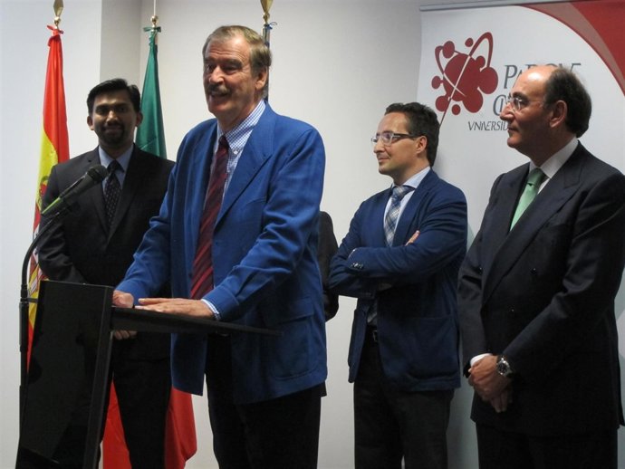 Vicente Foz en la presentación de la nueva sede de UST Global en Salamanca