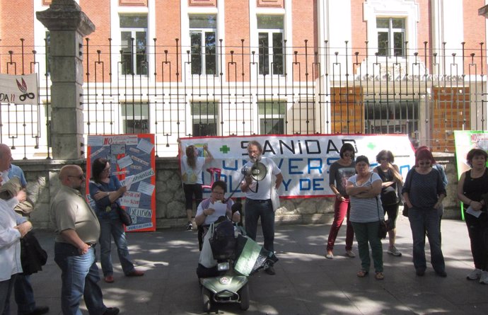 Acto de la Plataforma por la Sanidad Pública de CyL