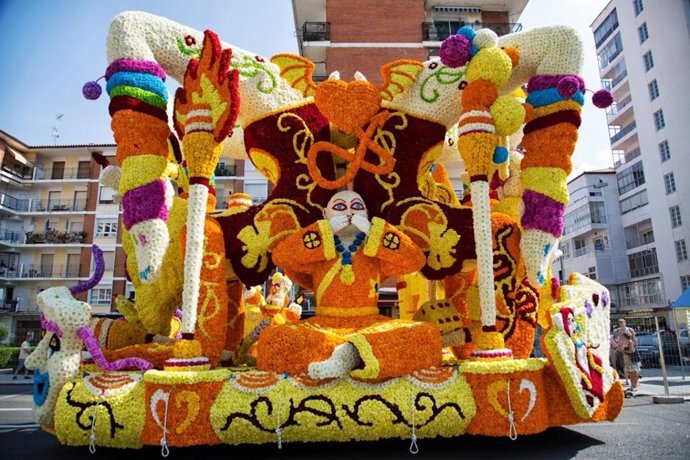 Batalla de las Flores en Laredo (Cantabria)