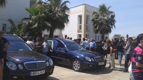 Funera de las víctimas del accidente de minibús en Monterrubio de la Serena