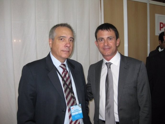 Pere Navarro y Manuel Valls