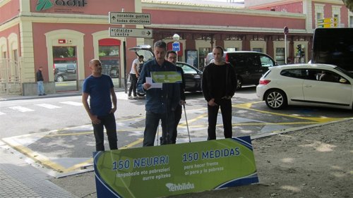 Oskar Matute (EH Bildu) en San Sebastián