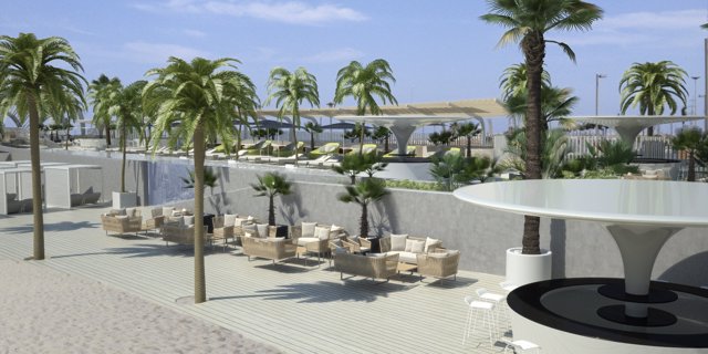 Vistas de la zona de playa