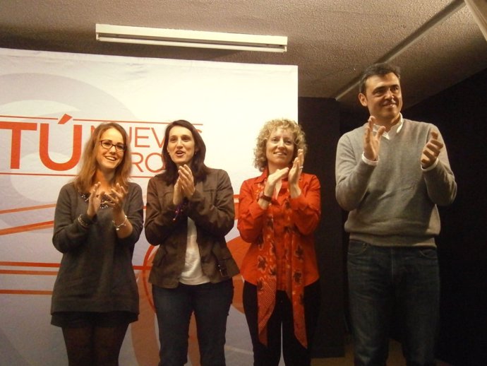 Acto de campaña del PSOE en Torrelavega