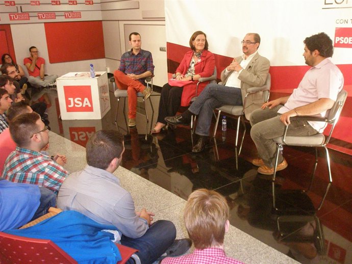 Acto central de Juventudes Socialistas de Aragón.