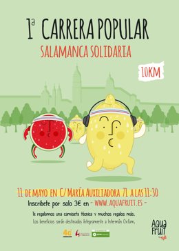 Cartel Anunciador de la I Carrera Popular Salamanca Solidaria