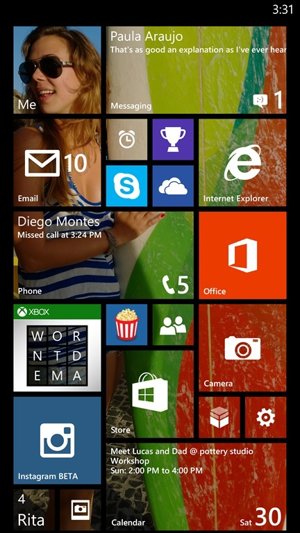 Pantalla de Windows 8.1