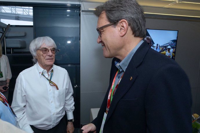 Artur Mas se entrevista con Ecclestone, en la Fórmula 1 F1 
