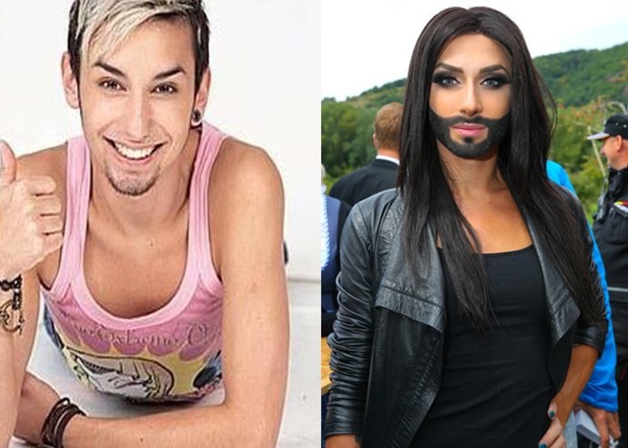 La verdadera cara de Conchita Wurst. Un chico de 25 años llamado Thomas Neuwirth