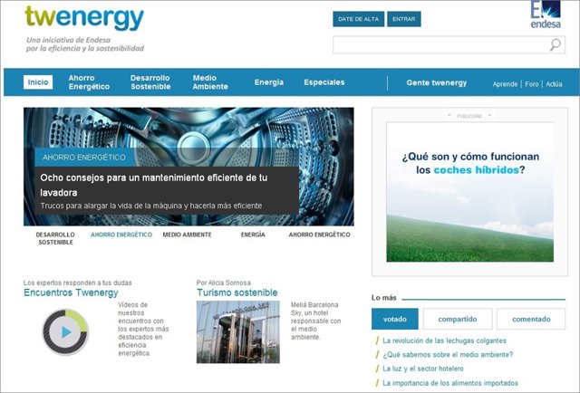 Portal de Endesa Twenergy 