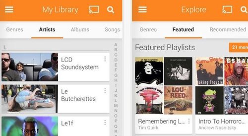 Google play music app store