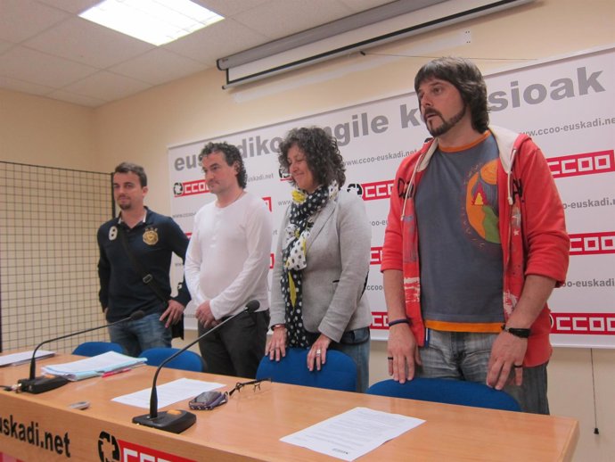 Representantes de CC.OO. Euskadi en Euskaltel.