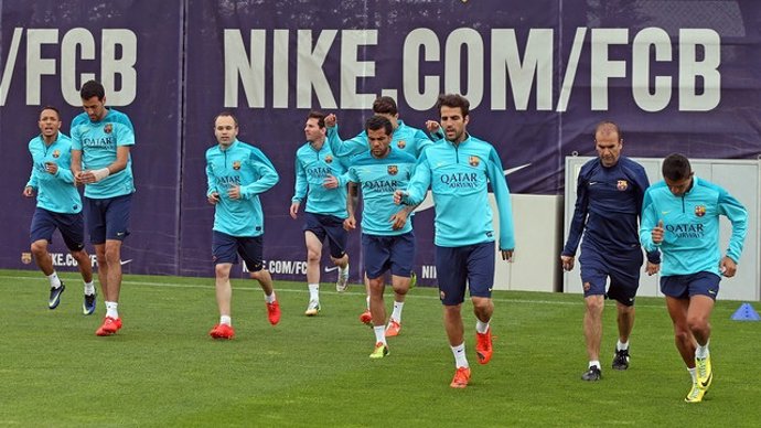 Entrenamiento del FC Barcelona
