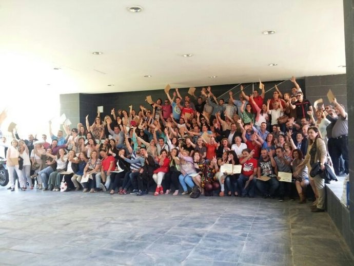 Acto de clausura de los talleres de empleo.