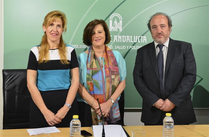 Nieves Lafuente, María José Sánchez Rubio y José Manuel Aranda