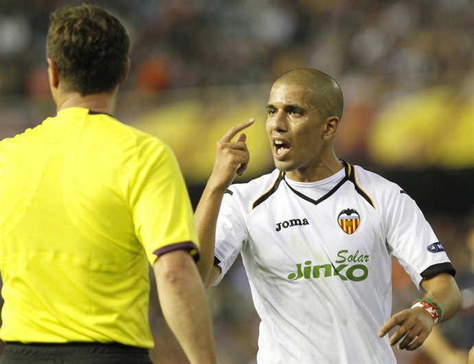 Feghouli, Valencia, protesta al árbitro