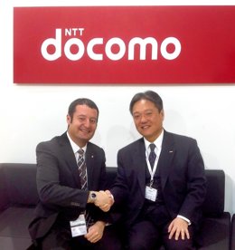 Makoto Tani (NTT Docomo) y J.M.Forcadell (Ficosa)