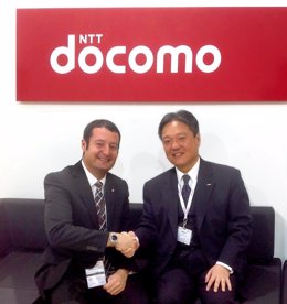 Makoto Tani (NTT Docomo) y J.M.Forcadell (Ficosa)