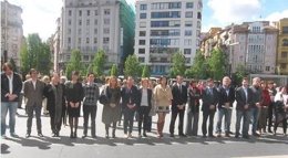 Minuto de silencio de la Corporación municipal de Santander