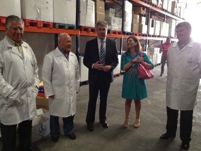 Visita del alcalde de Jaén al Banco de Alimentos