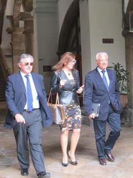 Mercedes Alonso a su salida del TSJCV