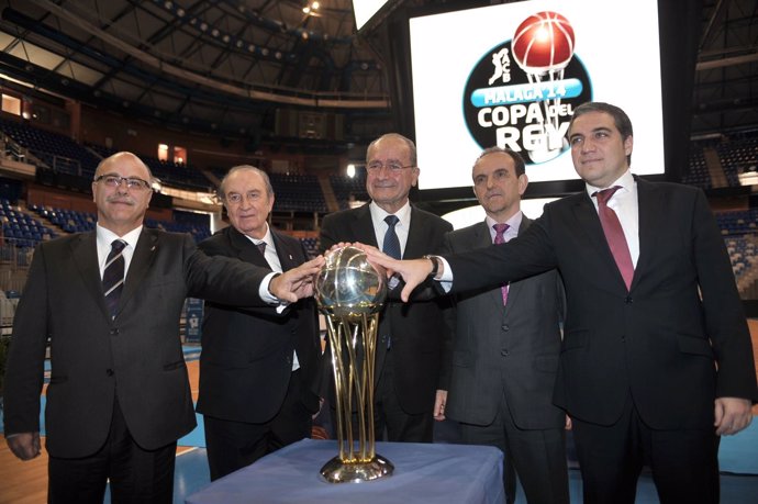 Presentación de la Copa del Rey de baloncesto en Málaga en 2014