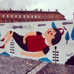 Grafitti de la Semana de Europa en Toulouse