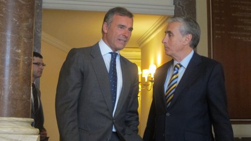 Borja García-Nieto (Círculo Ecuestre) y Ramon Jáuregui (PSOE)