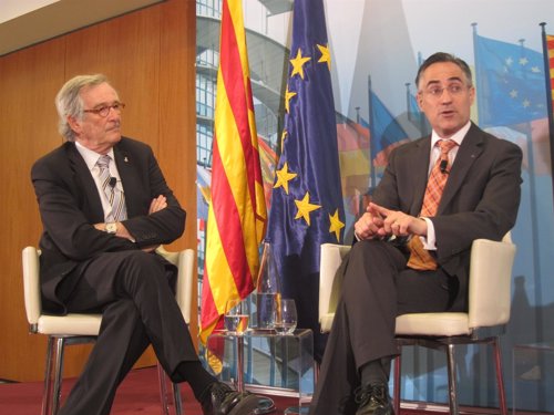 El alcalde Xavier Trias y el eurodiputado Ramon Tremosa