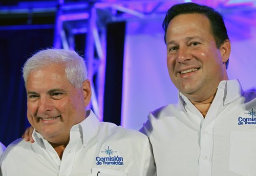 Ricardo Martinelli y Juan Carlos Varela