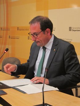 El conseller de Interior, Ramon Espadaler, en rueda de prensa
