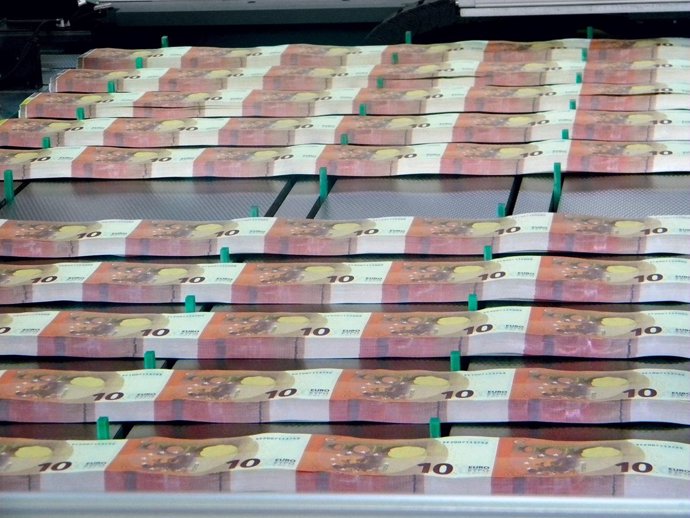 Fabricación de los nuevos billetes de 10 euros