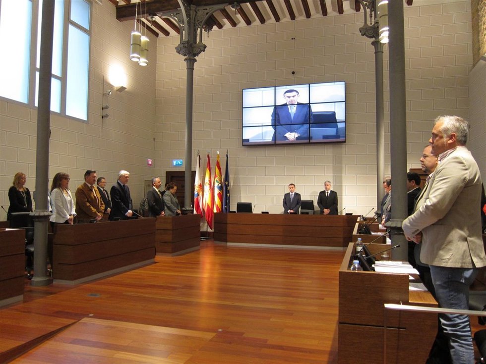 La DPZ ha guardado un minuto de silencio en memoria de Isabel Carrasco