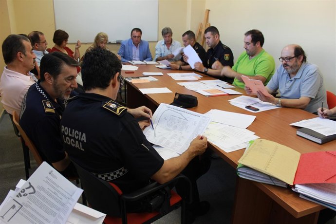 Reunión de la Junta de Seguridad de la Feria de Alcalá de Guadaíra.