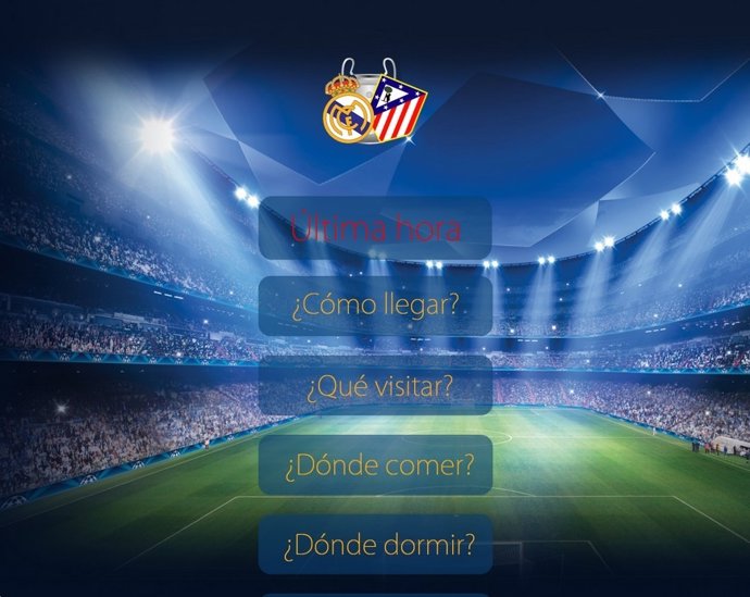 Aplicación sobre la final de la Liga de Campeones