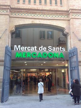 Mercadona en el Mercado de Sants de Barcelona