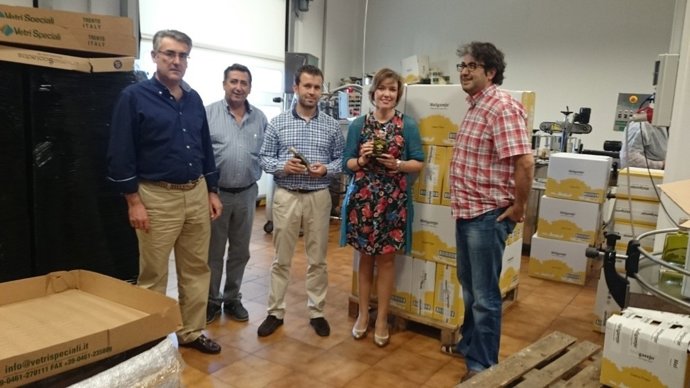 Julio Millán visita las instalaciones de Aceites Campoliva