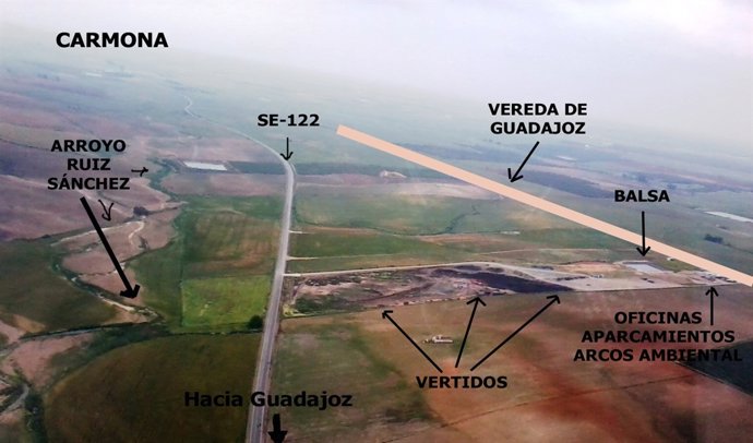 Mapa elaborado por los Ecologistas.