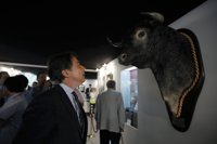 González le pide al santo "salud, felicidad y trabajo" para los madrileños y que el Atlético gane la Liga