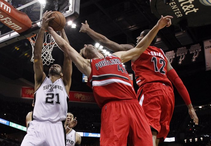 NBA Playoffs Portland Trail Blazers San Antonio Spurs Tim Duncan