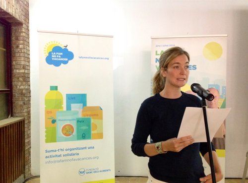 La responsable de Comunicación del Banc d'Aliments, Belén Giménez