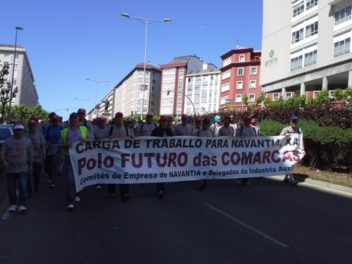 Marcha del naval en Ferrol