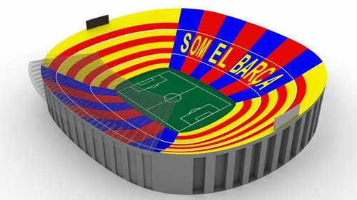 Mosaico Camp Nou Barcelona Atlético última jornada