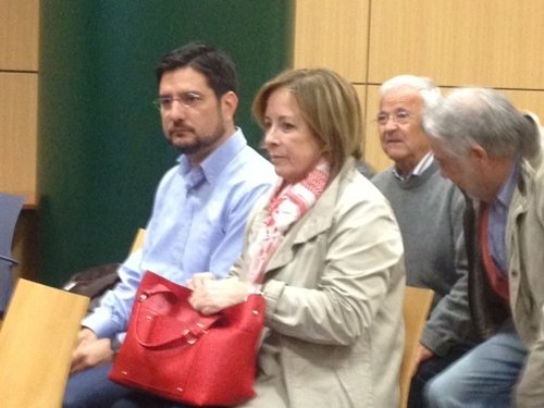 Marga Sanz e Ignacio Blanco, durante el juicio