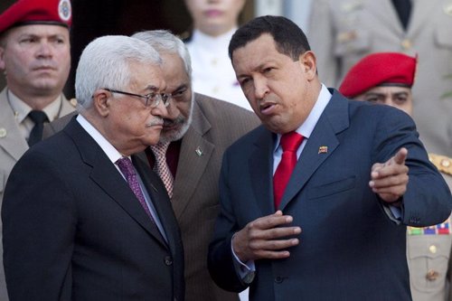 Reunión entre Chávez y Abbas