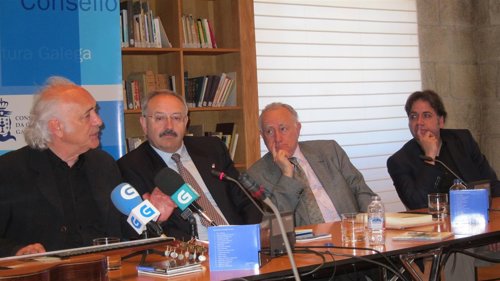 Amancio Prada, Ramón Villares, Xesús Alonso Montero y Jordi Doce