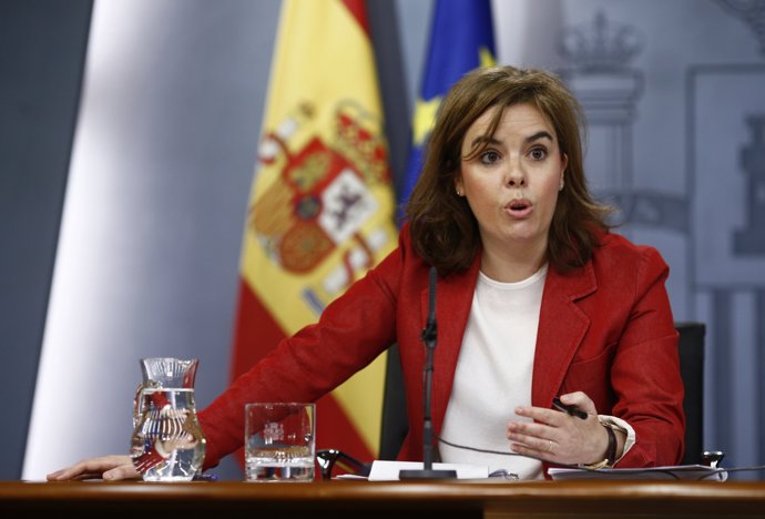 Soraya Saénz de Santamaría en el Consejo de Ministros