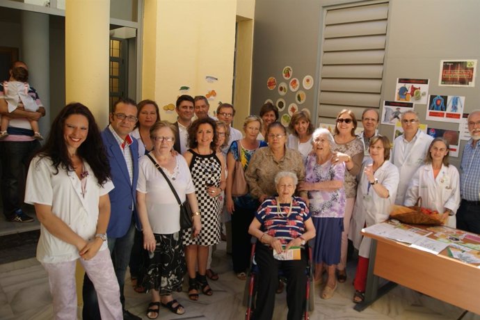 Baena con profesionales del Centro de Occidente, Santamaria y pacientes