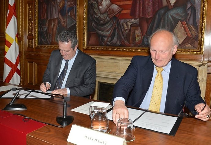 Joaquim Forn y Hans Jeekel