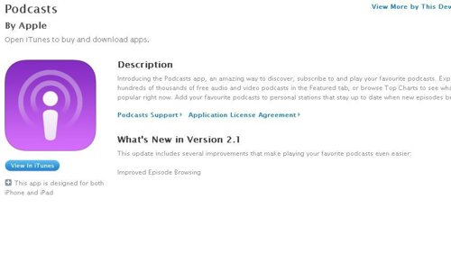 Podcasts en iTunes